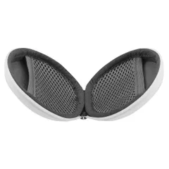 【在庫処分】収納ポーチ付属 に対応 isport Monster Powerbeats Sport Jabra (ホワイト SoundSport Bose JayBird AirPod ハードシェルケース 旅行用 シュリンク皮) ハードケース 互換性 ヘッドホ