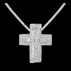 【N002】ネックレス　メンズ　レディース　ゴールド　シルバー　ファッション　クロス　おしゃれ　アクセサリー