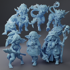 Twin Goddess | 2023年6月リリース7体セット 32mm | 3Dプリント ミニチュア TRPG メルカリ限定商品