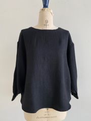 daily product by 7th gate リネン起毛プルオーバー ブラック