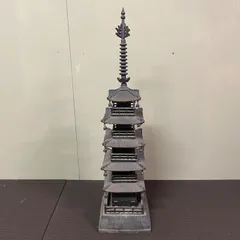 古鉄製　五重塔　灯篭　置物 古鉄製 五重塔 灯篭 置物 古鉄製 五重塔 灯篭 置物 Yahoo