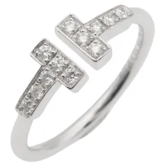 【TIFFANY&Co.】ティファニー Tワイヤー 12P K18ホワイトゴール