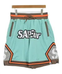 ☆944.SAPEur サプール BasketShortsショートパンツ 未使用 Ko様専用】SAPEur / サプール メッシュショートパンツ 黒 L