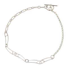 美品 エルメス シェーヌダンクル パンク ST シルバー925 ネックレス 1529 HERMES