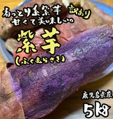 甘くて美味しい◎訳あり 鹿児島県産 ふくむらさき5kg さつまいも 紫芋