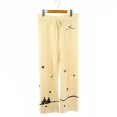 ジェラートピケ gelato pique × スヌーピー SNOOPY パネルJQDロングパンツ ニット イージー F アイボリー チャコールグレー ホワイト /DO ■OS