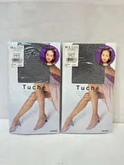 【値下げ】新品☆GUNZE グンゼ Tuche' ストッキング 2足セット ラッセルネット ブラック