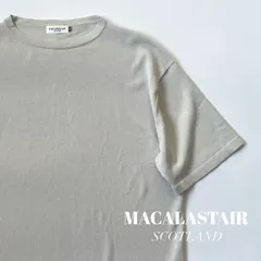 【良品】 MACALASTAIR / ビッグシルエット　ショートスリーブ　クルーネック　ニット