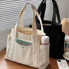 トートバッグ レディース 即購入OK メンズ キャンバス ファスナー付き 大きめ A4 帆布 大容量 肩掛けバッグ 軽量 男女兼用 シンプル おしゃれ かわいい ビジネス 旅行 通学 通勤 大学生 無地 キャンバkongban187