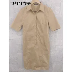 ◇ TRANS WORK トランスワーク 半袖 ロング ワンピース サイズ11AR ベージュ レディース 【中古】 【1002801877347】のサムネイル