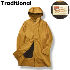 トラディショナルウェザーウェア Traditional Weatherwear クリストン CHRYSTON フーデット コート センターベント 中綿 キルティング ライナー 38 キャメル x ブラウン メンズ