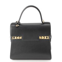 【デルヴォー】Delvaux　タンぺートPM レザー 2WAY ハンドバッグ AA0505 AAX0 99ZDO NOS ブラック 【中古】【鑑定済・正規品保証】195466