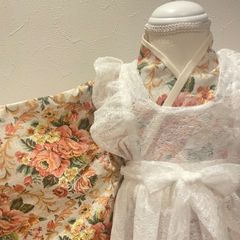 再入荷　受注生産　子供用着物➕被布エプロン