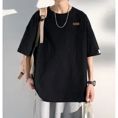 種類23：M/H：T3373-ブラック  メンズ ファッション 服 男性用 オシャレ シンプル 大人 かっこいい 大きいサイズ ストリート 紳士服 リネン 半袖 T シャツ 夏 オーバー ドロップ ショルダー 五分袖 綿麻 トップス