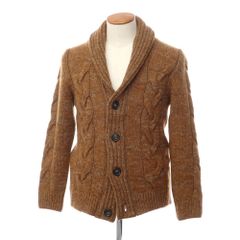 【中古】セッテフィーリ カシミア Settefili Cashmere ウールカシミヤ ショールカラー カーディガン ブラウン【サイズ46】【メンズ】
