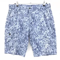 【美品】イグニオ ハーフパンツ ネイビー 花柄  メンズ LL ゴルフウェア IGNIO