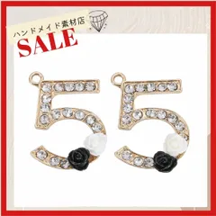 【4個】パール ビジュー カメリア 5番 No.5 チャーム パーツ ゴールド  デコパーツ アクセサリーハンドメイド アクセサリー制作 アクセリーパーツ キーホルダー金具 デコパーツ 激安 韓国  資材 素材 コネクター 材料 まとめ売り