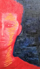 F10号 大型手描き油彩画　藤田嗣治(レオナール・フジタ)東郷青児　鑑シール付き F10号 大型手描き油彩画 藤田嗣治(レオナール・フジタ)東郷青児