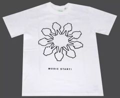 [중고] T셔츠(캐릭터) PEACE 러브라이브 BEAMS 콜라보레이션 T셔츠 화이트 맨즈 M사이즈 [러브라이브! ABC PROJECT]