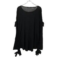 LIMI feu リミフゥ 20AW 2/60 W天竺リボンカットソー LR-T04-130 ブラック Sのサムネイル