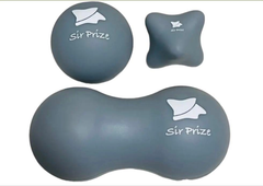 Sir Prize マッサージボール 3個セット グレー 収納袋付