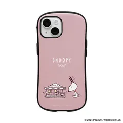 【新品 未使用 未開梱】 HAMEE　［iPhone 15/14/13専用］PEANUTS/ピーナッツ iFace First Class MagSynq KUSUMI ケース くすみピンク/回転木馬　41-986516のサムネイル
