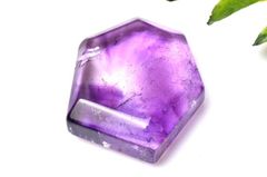 【１点物】希少◇インド産 トラピッチェアメジスト　24x22mm　原石 スライス ルース  _PC2616
