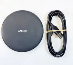 【HY】O【美品】【Anker PowerWave 10 Pad】Qi対応ワイヤレス充電器｜最大10W急速充電｜iPhone・Galaxy対応｜LEDインジケーター付き｜滑り止め加工済｜ブラック｜改善版[定形外郵便、送料無料]HY002