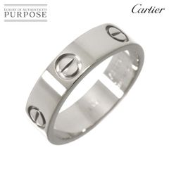 カルティエ Cartier ラブ #56 リング K18 WG ホワイトゴールド 750 指輪 Love Ring 90291760