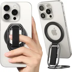 【在庫処分】【 4-in-1 最新構造 】 enGMOLPHY MagSafe対応バンカーリンググリップ マグセーフキックスタンド マグネッツフィンガーループ 磁気リングホルダーストラップ 取り外し可能 安定性 【iPhone 12/13/14/15/16シ