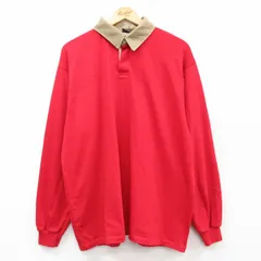 XL/古着 キャンパス 長袖 ラガー シャツ メンズ 90s 大きいサイズ 赤他 レッド 25mar01 中古 トップス