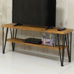 LOWYA 天然木 テレビボード ヴィンテージ風 117cm - メルカリ