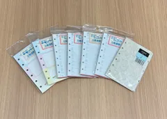 手帳リフィル　3種セット　見出し　アドレス　切り取りメモ