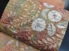 19-83 名古屋帯 八寸 美品 正絹 着物 松葉仕立て 綴れ 太鼓柄 - メルカリ