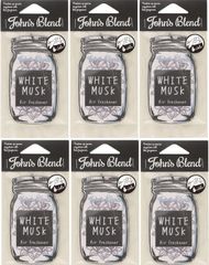 ジョンズブレンド John’sBlend エアーフレッシュナー ホワイトムスク WHITEMUSK ノルコーポレーション OAJON0101 ムスクの香り 大人気お買い得6個セット