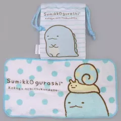 【中古】バッグ(キャラクター) とかげ 巾着タオル 「すみっコぐらし」