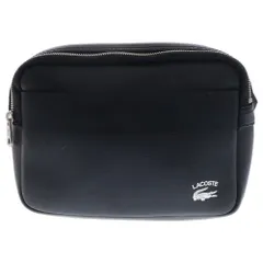 LACOSTE (ラコステ) ラコステプラクティス レザーショルダーバッグ ブラック NH4018PN-000