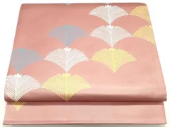 平和屋着物●金彩友禅　卓越技能者・名工・和田光正　太鼓柄袋帯　松葉間道　正絹　逸品　DAAW6581ob