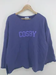 ◇ FREAK'S STORE フリークスストア プリント カットオフ 長袖 トレーナー サイズ F パープル メンズ E  【1304050003615】