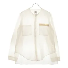 SUNSEA (サンシー) 17SS EXPLORATION SHIRT エクスプロレーション ノーカラー 長袖シャツ ホワイト 17S14のサムネイル