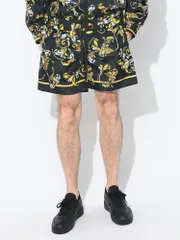 VERSACE JEANS COUTURE (ヴェルサーチェ ジーンズ クチュール) バロックプリント ウエストコード ショートパンツ