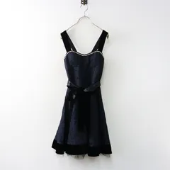 ロイスクレヨン Lois CRAYON ベロア ジャガード ジャンパースカート M｜ネイビー ドレス ワンピース ジャンスカ【2400014588613】のサムネイル