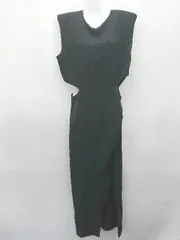 ◇ ⊂ ZARA ザラ ウエストカット ノースリーブ ロング ワンピース サイズEUR S USA S MEX 26 ブラック レディース P  【1409090048708】