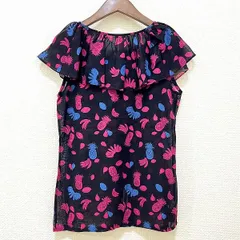 #snc クリスチャンディオール プレタポルテ ChristianDior シャツ・ブラウス M 黒 ピンク 青 ヴィンテージ レディース [899205]のサムネイル