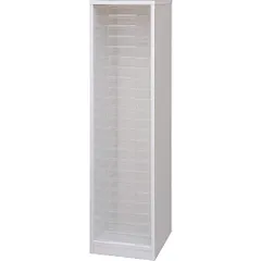 アイリスオーヤマ 【浅型23段】フロアケース キャスター付き 書類ケース クリア MFE-1230 IRIS OHYAMA