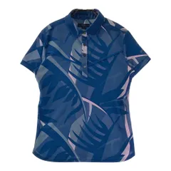 サイズ：L CALLAWAY キャロウェイ ; 半袖ポロシャツ 総柄 ネイビー系 [240101421178] ゴルフウェア レディース ストスト