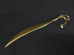 K18 ゴールド ドルフィン フックピアス 片耳 - メルカリ