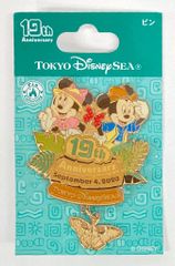 東京ディズニーシー ピンバッジ TDS19周年 ミッキー&フレンズ グリーティングトレイル 19周年