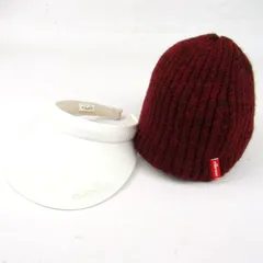 エレッセ サンバイザー・ニットキャップ 2点セット 帽子 スポーツウエア ブランド まとめて レディース ellesse 【中古】