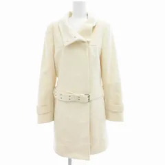 22オクトーブル 22 OCTOBRE コート ロング ベルト付 アンゴラ 44 XL 白 ホワイト /SS 0920のサムネイル